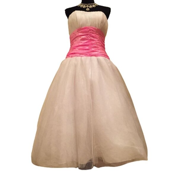 Luxurious Corset Barbie Bow Designer Wedding Evening Cocktail Party Prom Dress - Picture 12 of 16